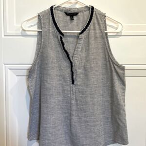 Banana Republic Linen Blend Sleeveless Top
